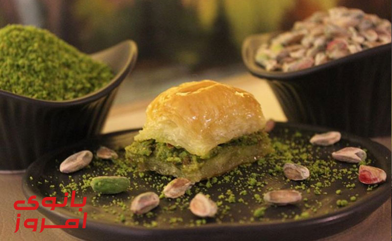 مواد اولیه برای تهیه باقلوا استانبولی